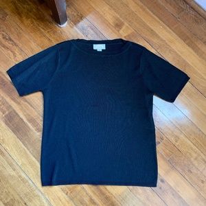 Talbots‎ 100 percent silk short sleeve sweater. If I wore it, it was only once